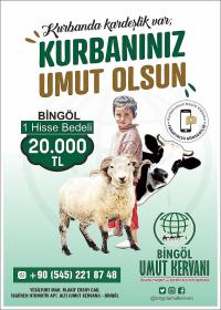 Umut Kervanı Başkanı Gönül: “Kurbanınız Umut Olsun”