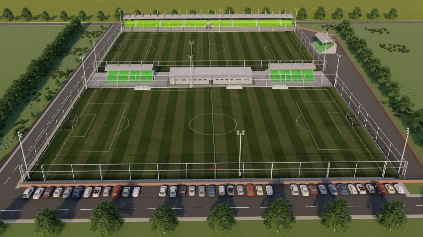 Aşağı Çarşı'da Futbol Sahası ve Tribün Çalışması Başladı