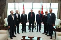 Cumhurbaşkanı Erdoğan, HÜDA PAR Heyeti'ni Kabul Etti