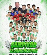 Şampiyon Bingölspor 2.Lig’de 