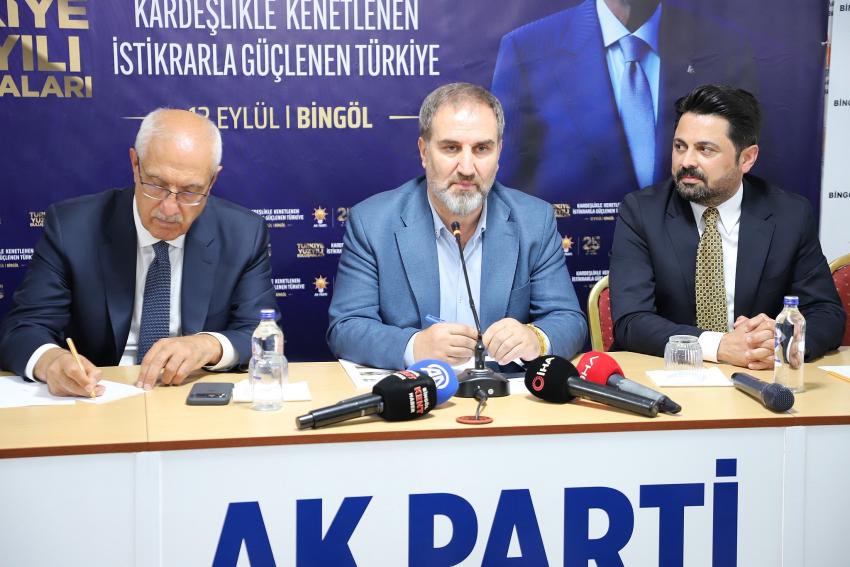 AK Parti Genel Başkan Yardımcısı Mustafa Şen, Bingöl'de 'terörsüz Türkiye' iddiasını anlattı; sürecin başarı, insani boyut ve yeni anayasa vurgulandı.
